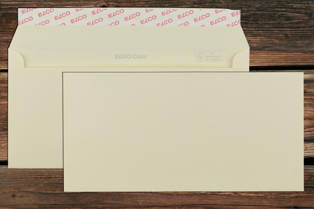 Briefhüllen C6/5 114x229 mm Haftklebend Hellchamois 100 g/qm